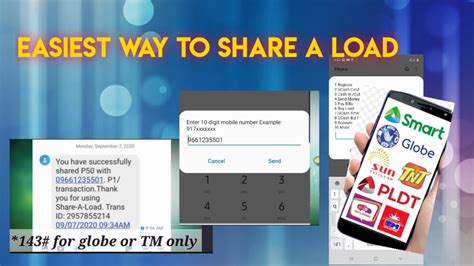 Easiest Way to Share A Load |Pasaload to Globe & TM || Marick's Corner - YouTube