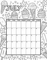July 2021 Printable Coloring Calendar For Kids sketch template