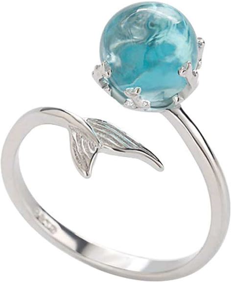 Amazon.co.uk: mako mermaids moon ring