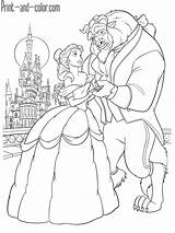 Beauty And The Beast coloring Pages  Print Colorcom sketch template