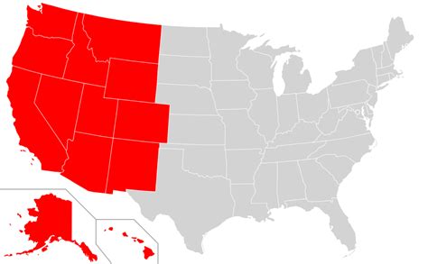 Population Map West USA | WhatsAnswer