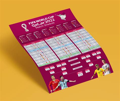 FIFA World Cup | Qatar 2022 Fixture | Free Download on Behance