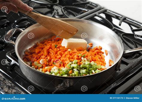 Sauteing Vegetables stock image. Image of butter, cook - 27110173