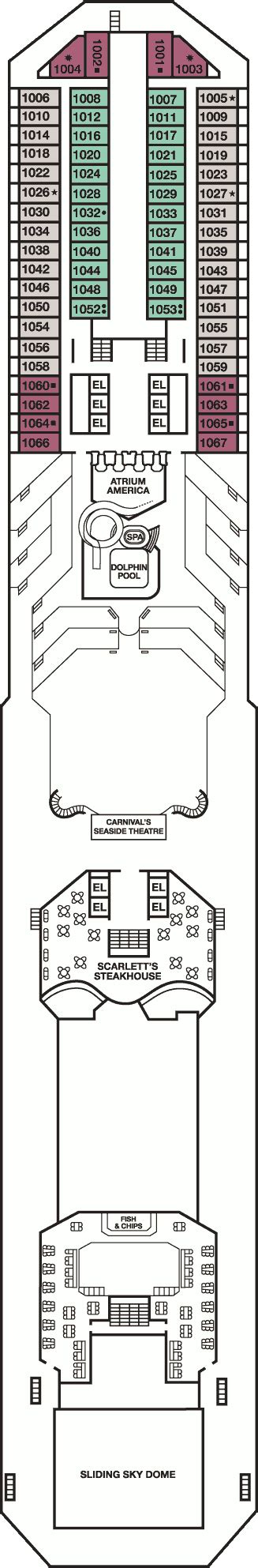 Carnival Valor Deck Plans