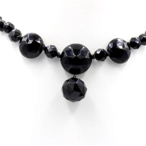 Whitby Jet Necklace - Steven Sher Antique & Fine Jewellery Australia