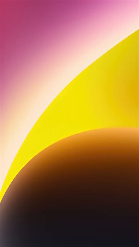 iPhone 14 Abstract iOS 16 Yellow 4K #310h Wallpaper PC Desktop