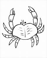 Cute Crab Coloring Page  ColoringBay sketch template
