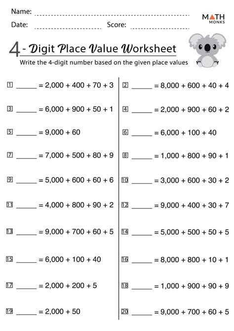 Place Value Worksheet Hundreds