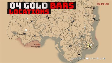 Rdr2 Gold Bar Locations Map | Hot Sex Picture