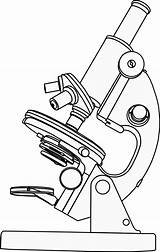Microscope Coloring Simple Drawing Pages Medicine Printable Work Labels  sketch template
