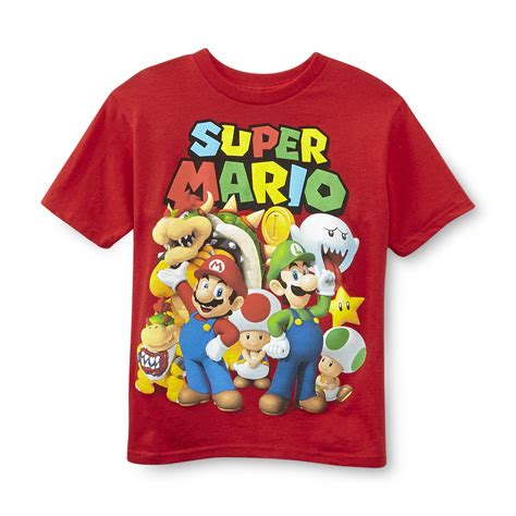 Nintendo Super Mario Bros. Boy's Graphic T-Shirt - Super Mario