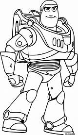 Buzz Lightyear Smiling Coloring Page Printable sketch template