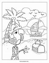 Cute Pirate Ship Coloring Pages sketch template