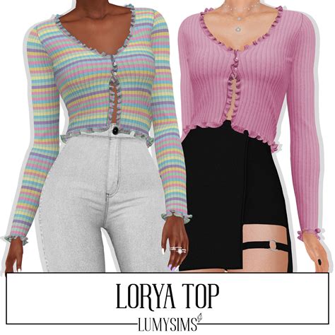 Lorya Top from LumySims • Sims 4 Downloads