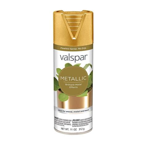 Shop Valspar Gold Metallic Fade Resistant Enamel Spray Paint (Actual Net Contents: 11-oz) at ...