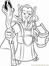 Clash Of Clans Coloring Pages For Kids sketch template