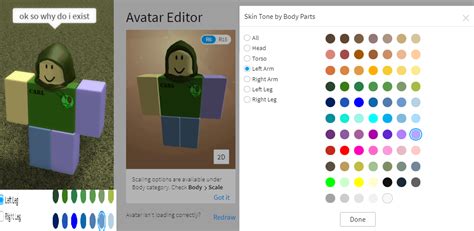 body color glitch : r/roblox