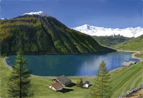 Paesaggio montano - vendita quadro pittura - ArtlyNow