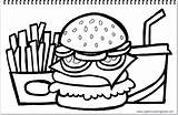 Cheeseburger Coloring Pages sketch template
