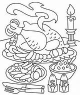 Thanksgiving Food Coloring Pages For Kids sketch template