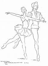 Ballet Dancer Coloring Pages Sketch Page sketch template