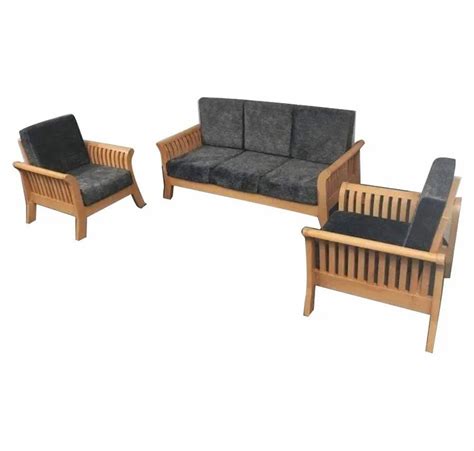 Five Seater Modern Wooden Sofa Set at Rs 22000/set | Wooden Sofa Set in ...