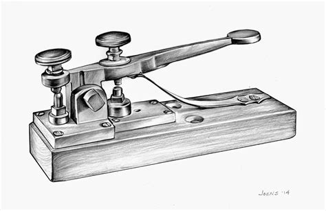 Sketch of the Day: Telegraph machine by Samuel FB Morse