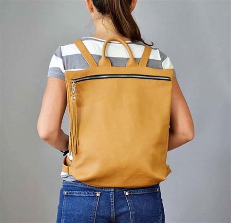 Handmade Laptop Ladies Leather Backpack | Gadgetsin