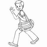 Boy Going On A Trip Coloring Sheet sketch template