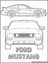 Ford Mustang Coloring Pages sketch template