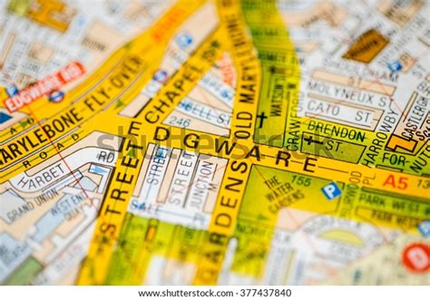 Edgware London Uk Map Stock Photo 377437840 | Shutterstock