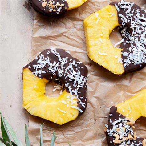 Chocolate Covered Pineapple - Healthful Blondie