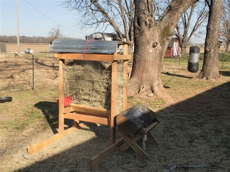 Hay feeder for my goats! | Diy hay feeder, Hay feeder, Hay feeder for horses