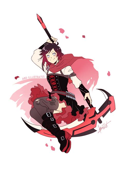 DORK LORD - 🌹 Ruby Rose 🌹 Quick RWBY fanart to ring in...