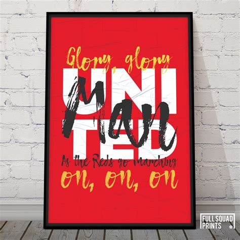 Manchester United Poster Print - Football Gifts, Football Posters ...