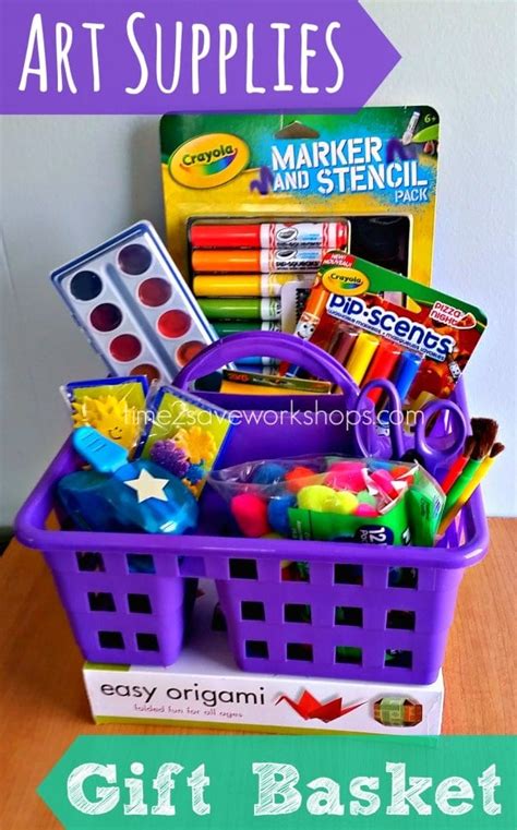 DIY Art Supplies Gift Basket | Kasey Trenum