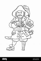 Pirate Coloring Leg Peg Sword Kids Pages Pete Hand Hooked Clipart  sketch template