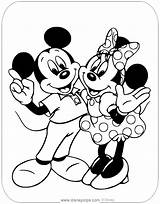 Mickey And Minnie Coloring Pages Printable sketch template