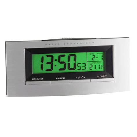 Digital Radio-Controlled Alarm Clock with Temperature | TFA Dostmann