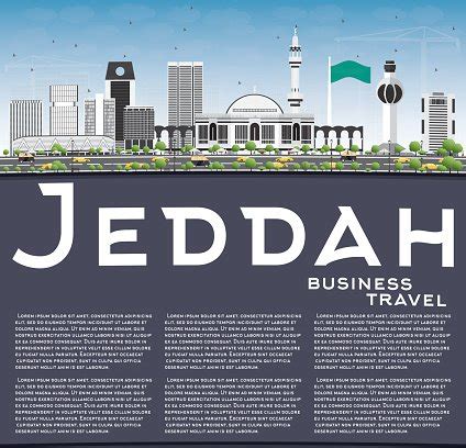 Jeddah Skyline With Gray Buildings, Blue Sky And Copy Space. Stock ...