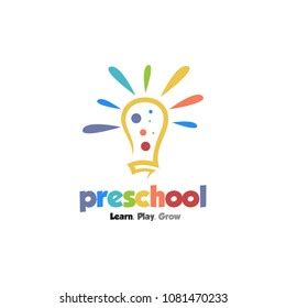 Preschool Logo Design Stock Vector (Royalty Free) 1081470233 | Shutterstock