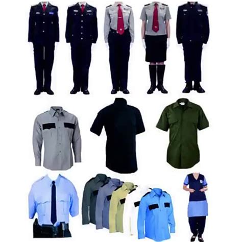 Border Design Security Guard Uniform Shirts Blue Security Uniform ...