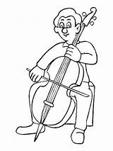 Cello Coloring Pages  Best For Kids sketch template