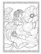 Creative Haven Enchanted Fairies Coloring Book Fairy  sketch template