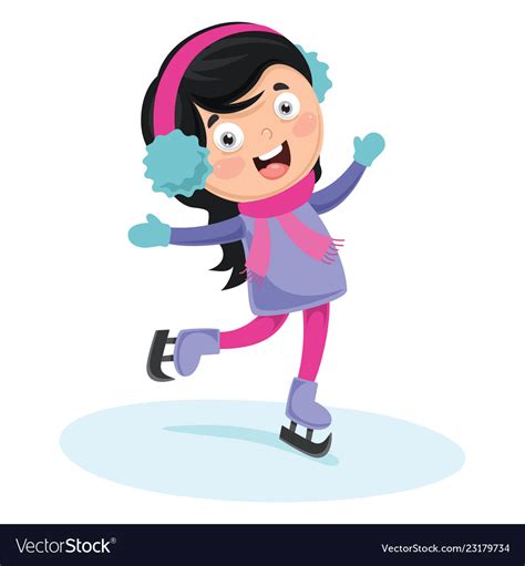 Ice skating Royalty Free Vector Image - VectorStock