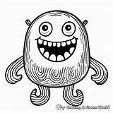Silly Monster Coloring Pages  Free & Printable sketch template