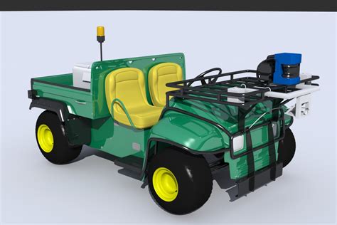 John Deere Gator Utility Vehicle 3D Model - FlatPyramid