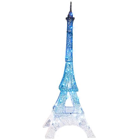 Holiday Living Pre-Lit Eiffel Tower Sculpture with Multi-Function ...