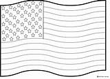 Fourth Of July Coloring Pages Flag sketch template