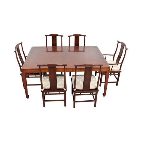 82% OFF - Baker Furniture Baker Furniture Mahogany Dining Set with Two ...